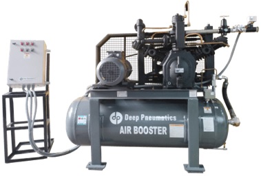Lubricated Reciprocating Booster Air Compressor – High Pressure